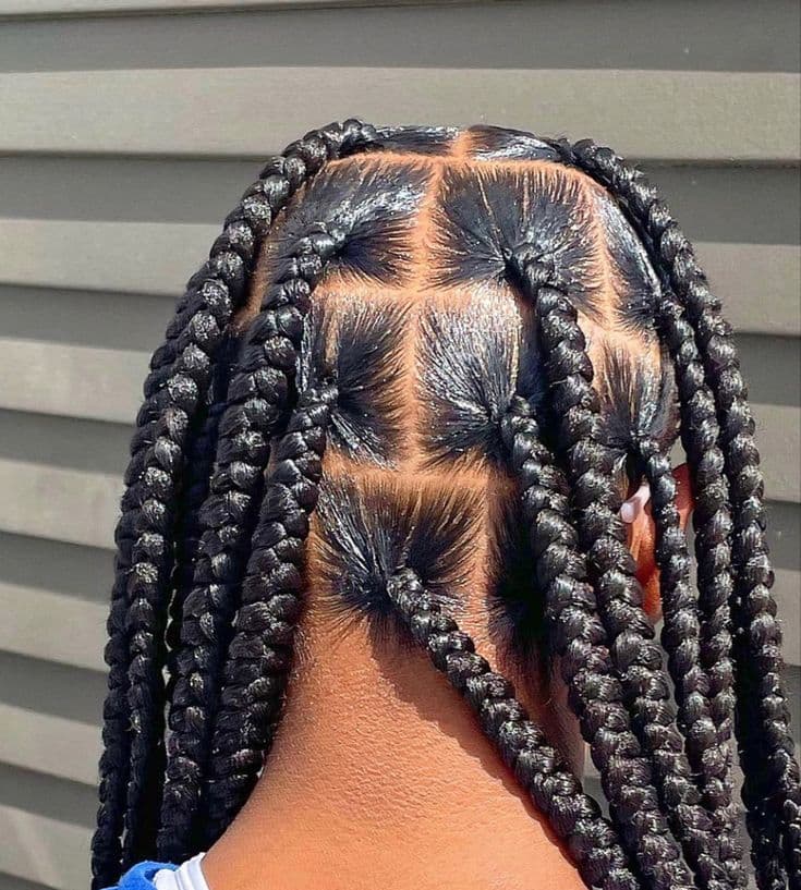 Box Braids No Beads