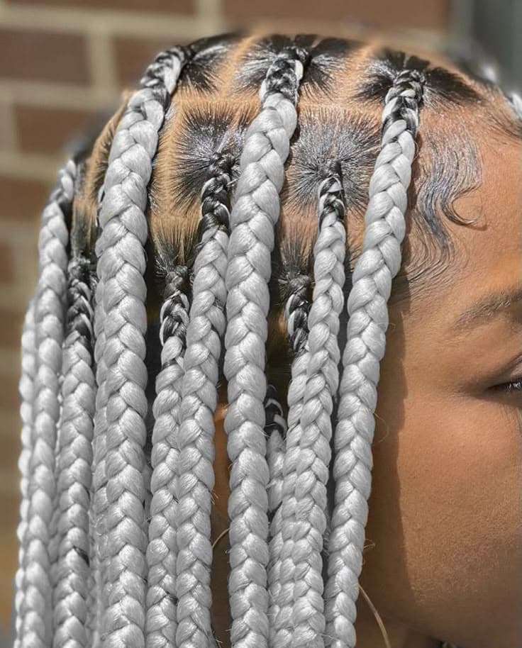 Box Braids No Beads
