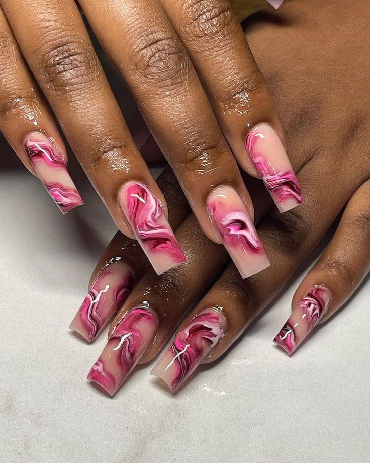 Marble Nails