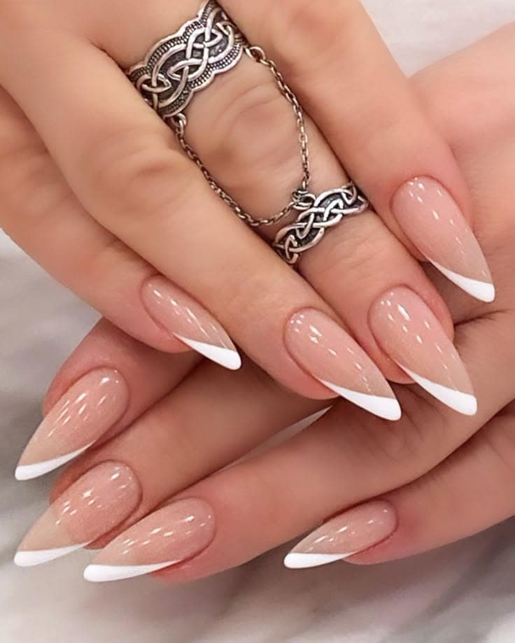 Side French Nails