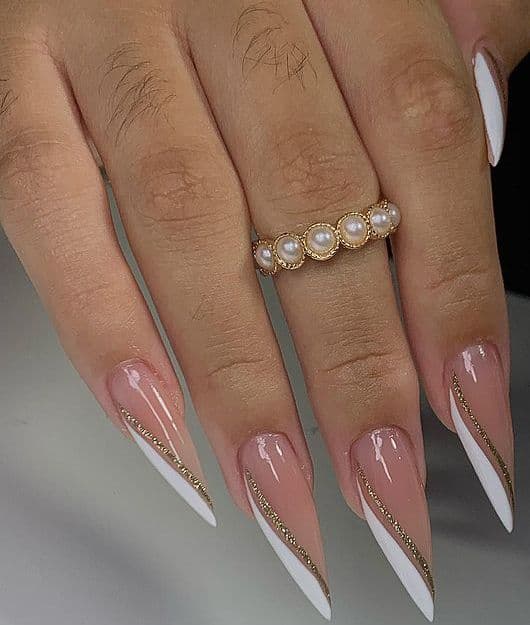 Side French Nails