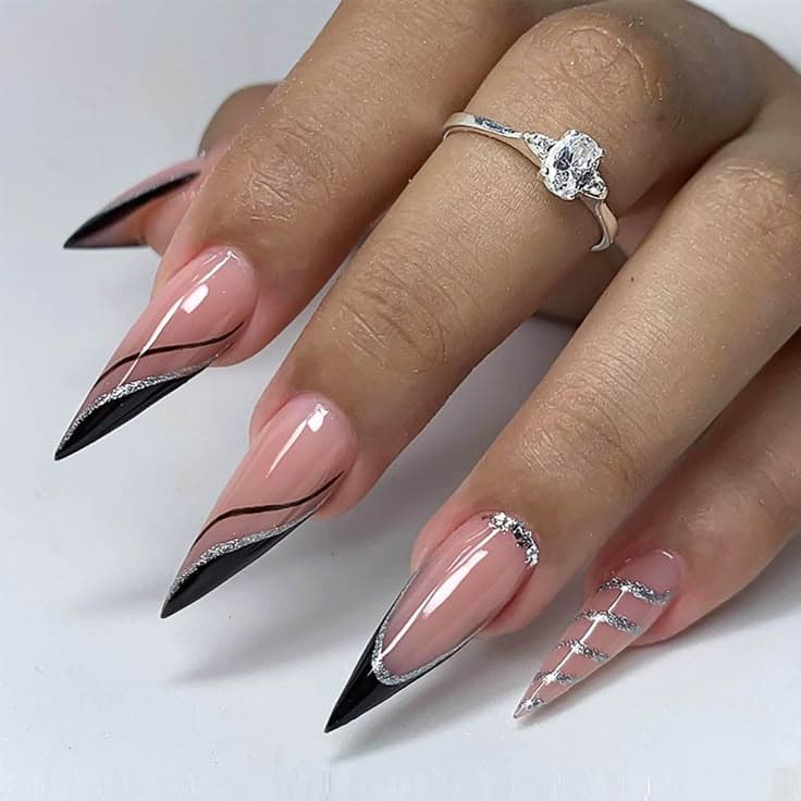 Side French Nails